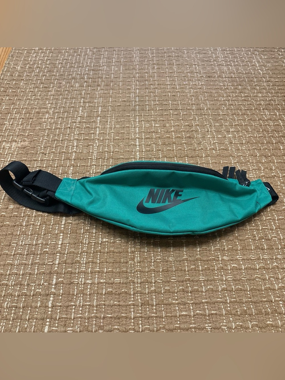 Nike Teal Green Waist Pack with Black Swoosh